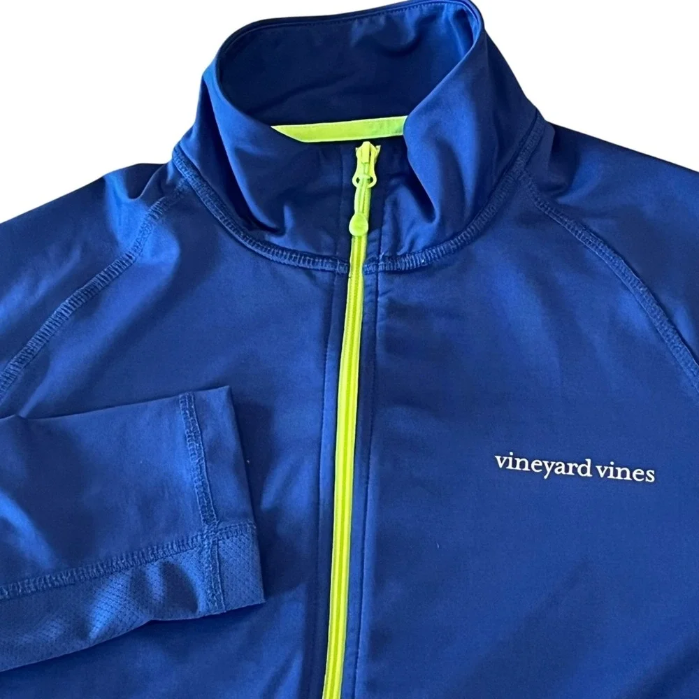 Vineyard Vines‎ Performance Full Zip Jacket Mens Medium Royal Blue